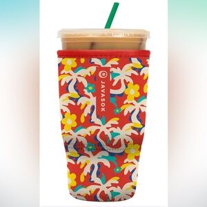 NEOPRENE CUP SLEEVE (Sok-It JavaSok) – Small 16-20oz – Tropical Tangle – NWT